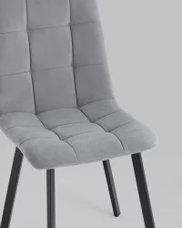 Стул Oliver Square велюр Серый